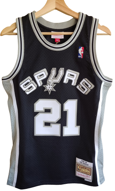 Camiseta NBA Tim Duncan San Antonio Spurs Mitchell and Ness