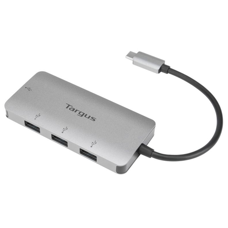 Hub Targus USB-C a 4 Puertos USB-A 3.0 - Plata