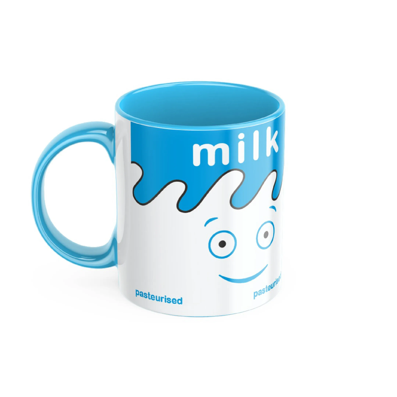 Tazon Blur Coffee and TV Cajita de Leche Celeste