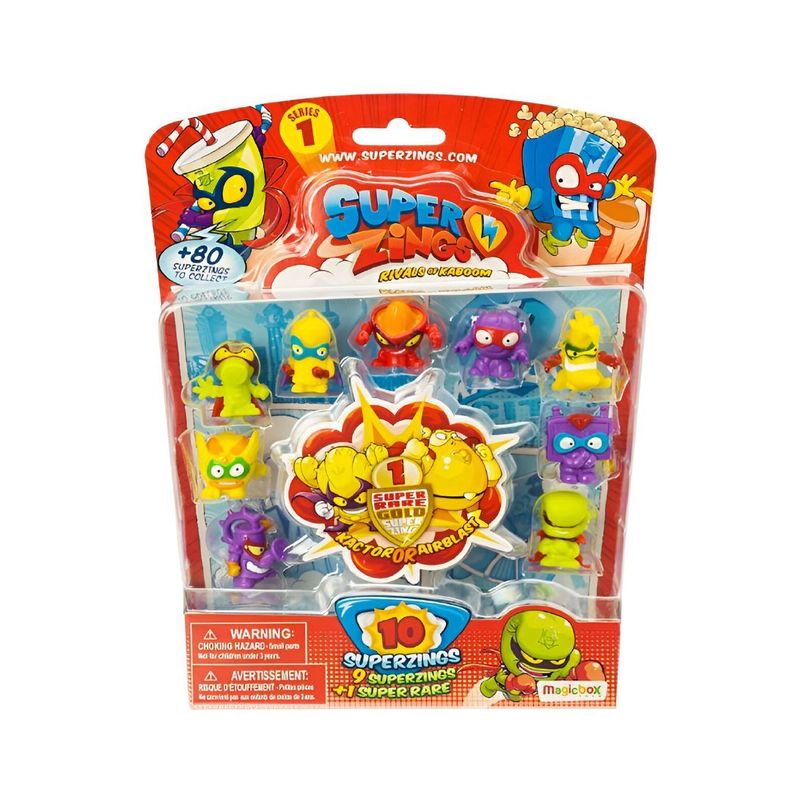 Superzings Blister 10 Figuritas Serie 1-0