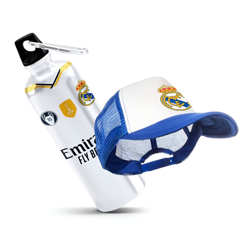 Pack Botella de Agua y Jockey Real Madrid-0