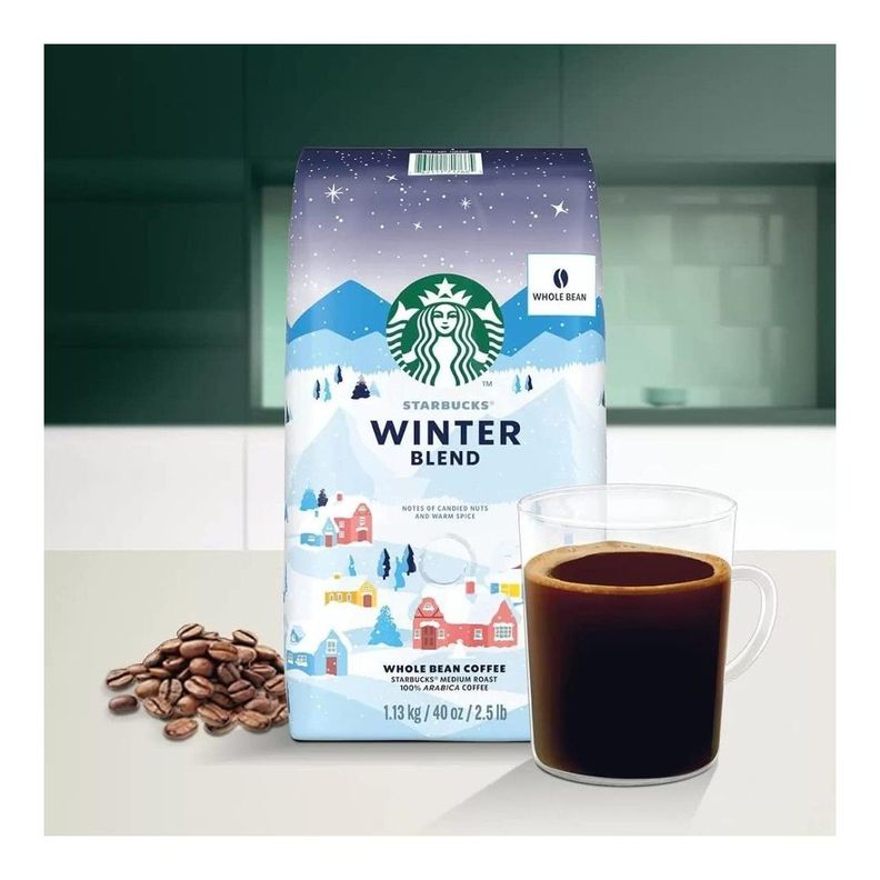 Starbucks Cafe Winter Blend Arabica Dark 1kg Grano Entero-1
