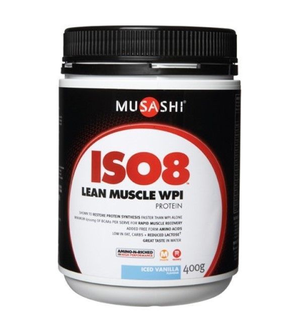 Musashi Proteina Iso 8 Whey Protein Isolate 1 Lb Iced Vanilla-0
