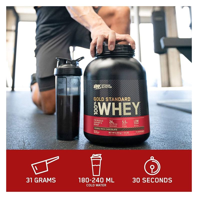 On 100% Whey Protein Gold Standard 4,65 Lbs Cookies & Cream-2