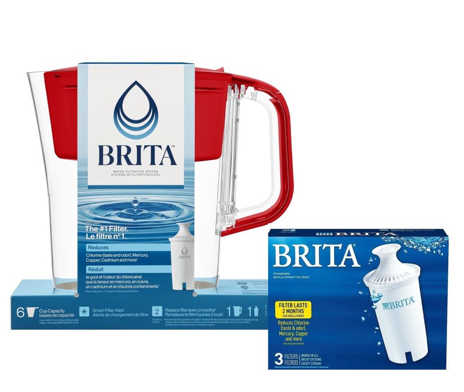 Brita Sistema Purificador Agua Jarro Geyser + Pack 3 Filtros-0