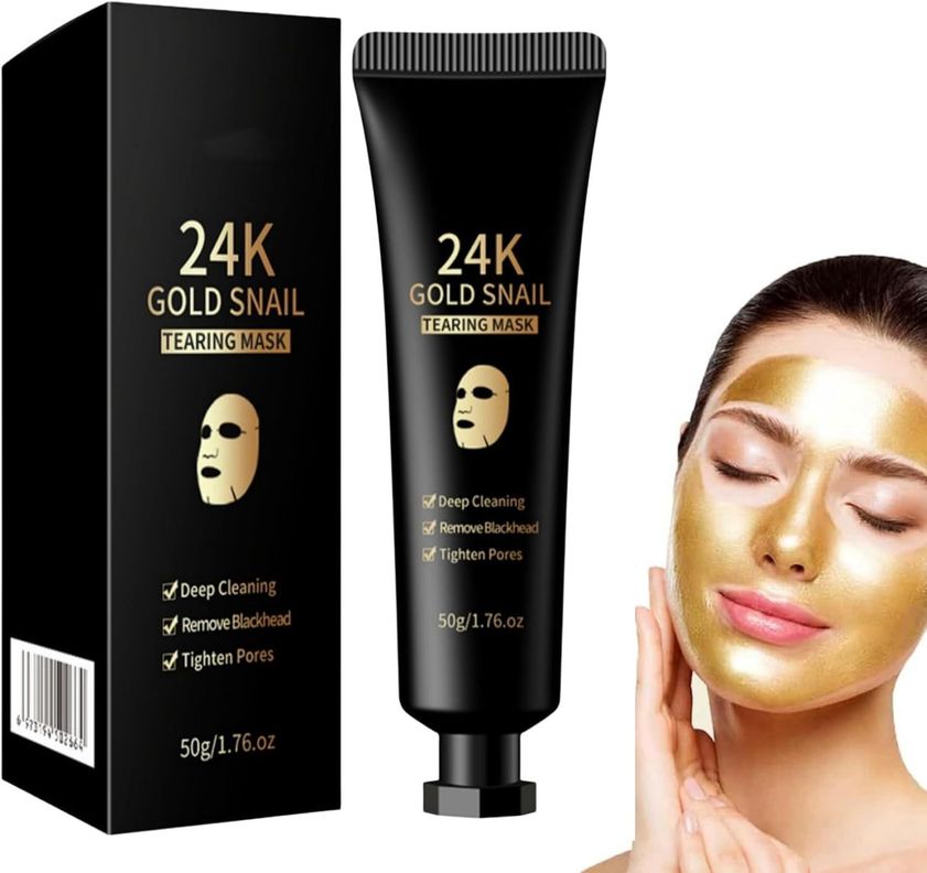 Mascara De Oro 24k Gold Snail Tratamiento Rostro Exfoliante-1
