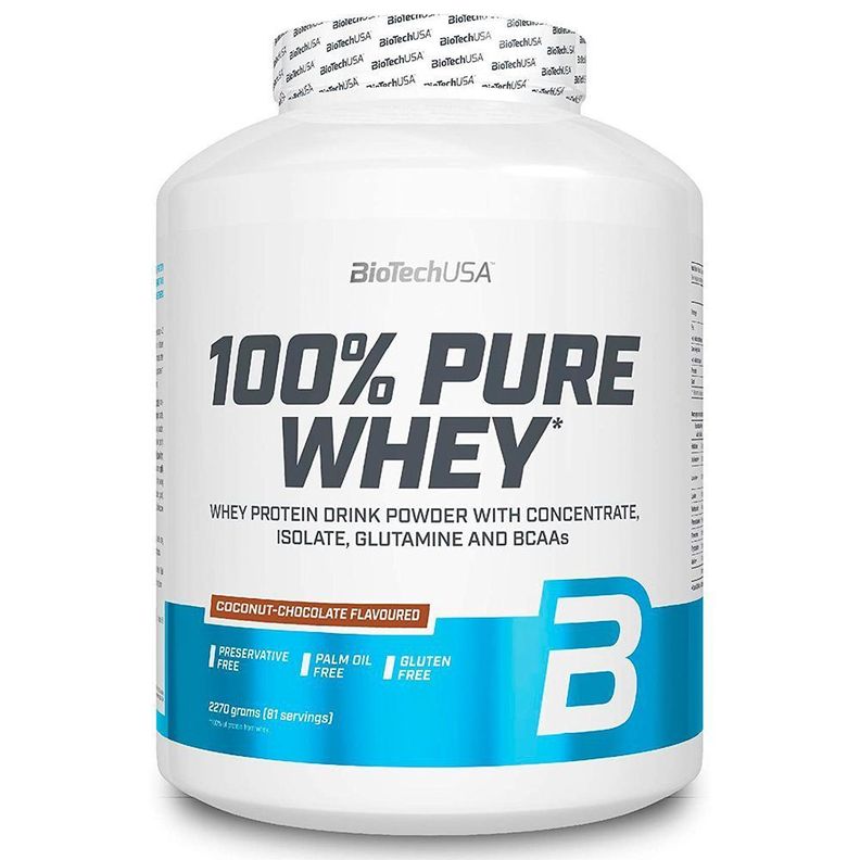 Biotechusa 100% Pure Whey Proteina Whey Protein 5 Lbs Coconut-0