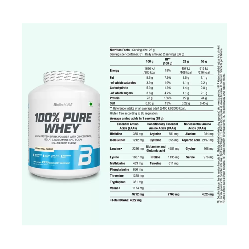 Biotechusa 100% Pure Whey Proteina Whey Protein 5 Lbs Coconut-2