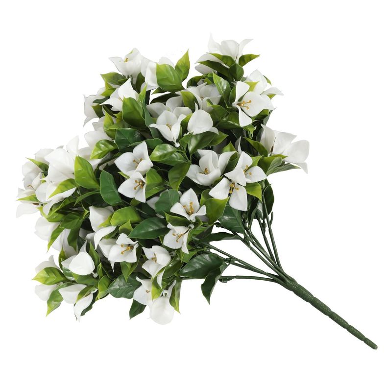 Planta Colgante Artificial Gardenia 50 CM Blanca-2