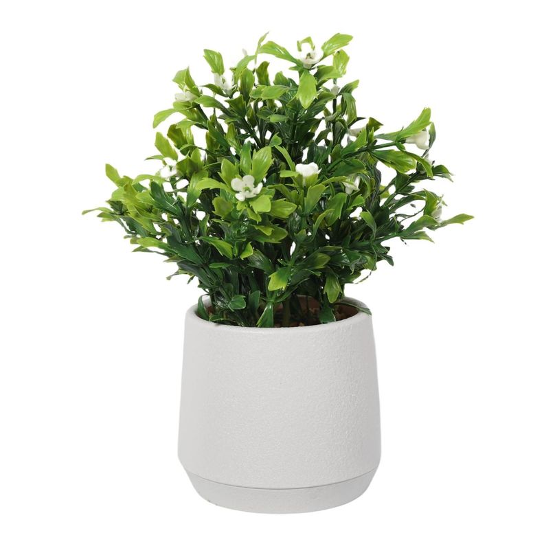 Planta Decorativa con Macetero tipo Mármol 24 CM-4