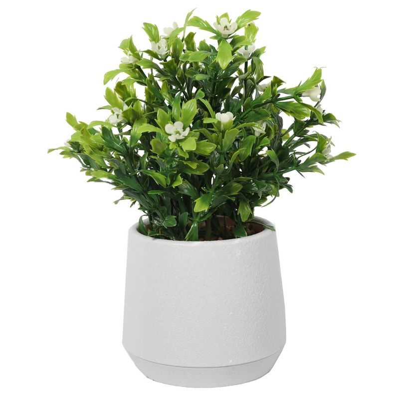 Planta Decorativa con Macetero tipo Mármol 24 CM-5