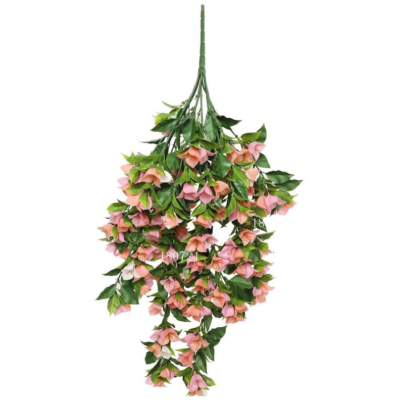 Planta Colgante Artificial Gardenia 90 CM Rosa-0