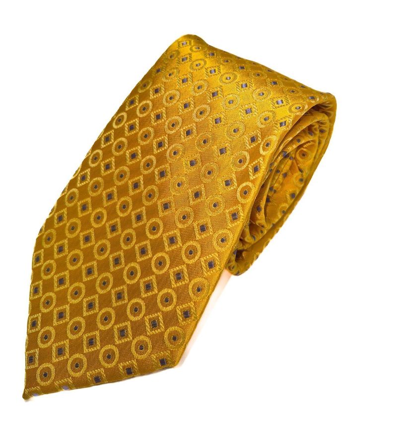 CORBATA AMARILLA FIGURAS 7 5 CM