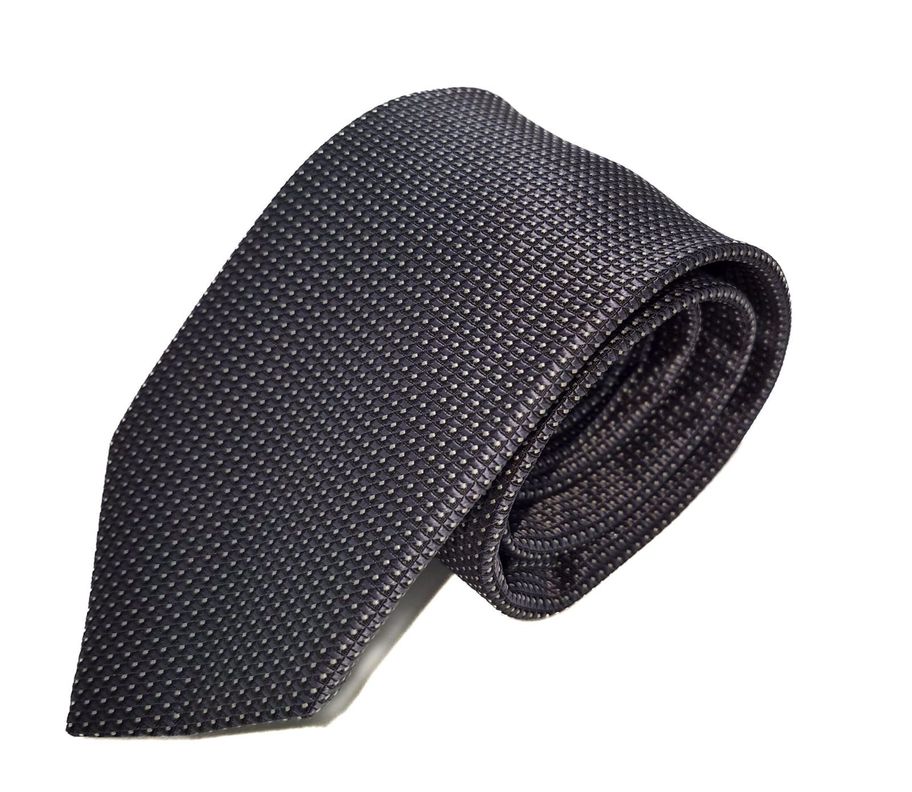 CORBATA GRIS OSCURO BRILLANTE 5CM