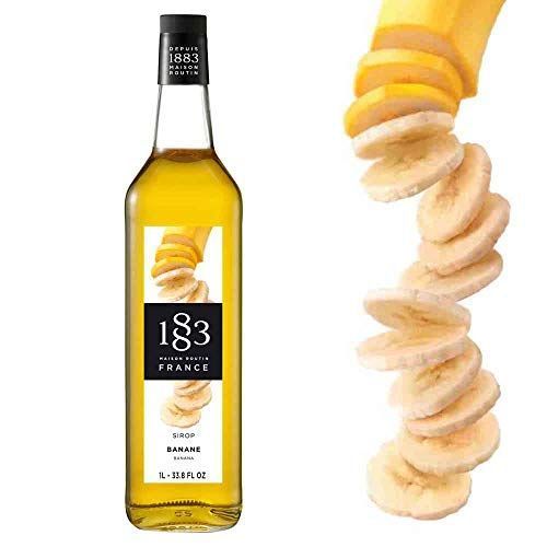 JARABE SIRUP BANANA PLATANO CAMBUR 1883 MAISON ROUTIN FRANCES SYRUP 1L-0