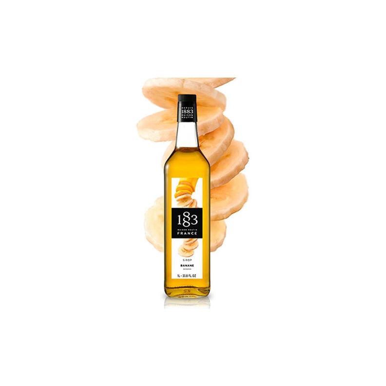 JARABE SIRUP BANANA PLATANO CAMBUR 1883 MAISON ROUTIN FRANCES SYRUP 1L-1