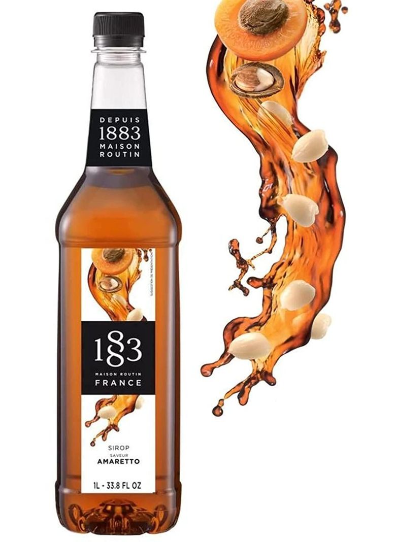 JARABE SIRUP AMARETTO AMARETO 1883 MAISON ROUTIN FRANCES SYRUP 1L-0