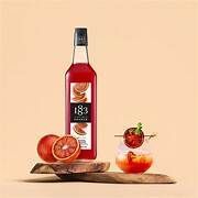 JARABE SIRUP NARANJA ROJA BLOOD ORANGE 1883 MAISON ROUTIN FRANCES SYRUP 1L-1