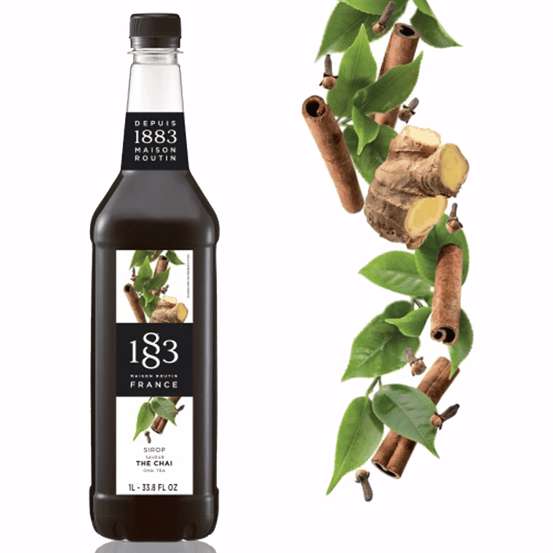 JARABE SIRUP TE CHAI 1883 MAISON ROUTIN FRANCES SYRUP 1L-0
