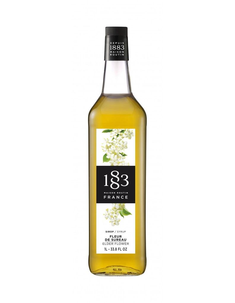 JARABE SIRUP FLOR DE SAUCO ELDERFLOWER 1883 MAISON ROUTIN FRANCES SYRUP 1L-0