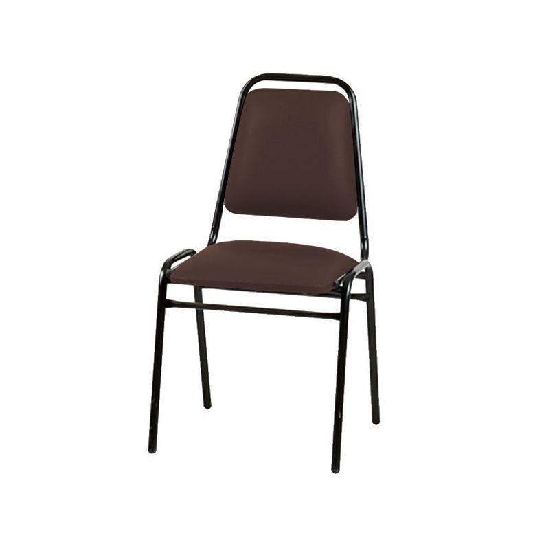 Silla Auditorio Tapizada Café 84x49x47 cm-1