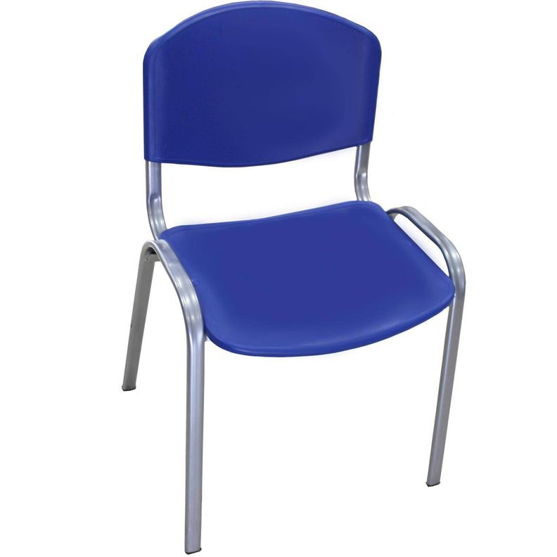 Silla iso polipropileno azul 83x46x46 cm-1