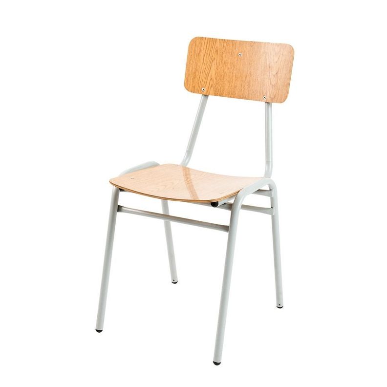 Silla Kinder infantil color roble claro-0