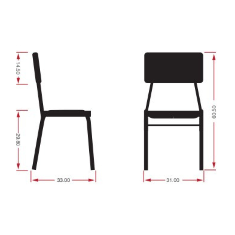 Silla Kinder infantil color roble claro-1