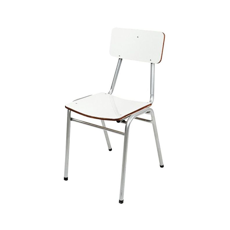 Silla casino melamina blanco 79x46x42 cm-0