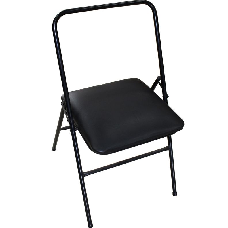 Silla yoga negro 80x47x42 cm-4