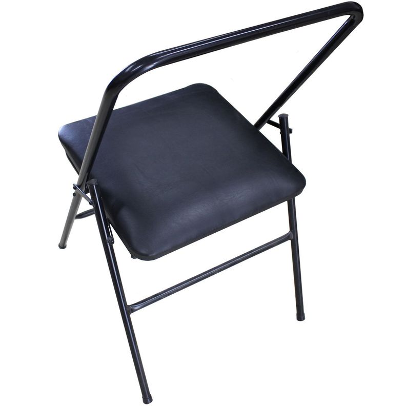 Silla yoga negro 80x47x42 cm-5