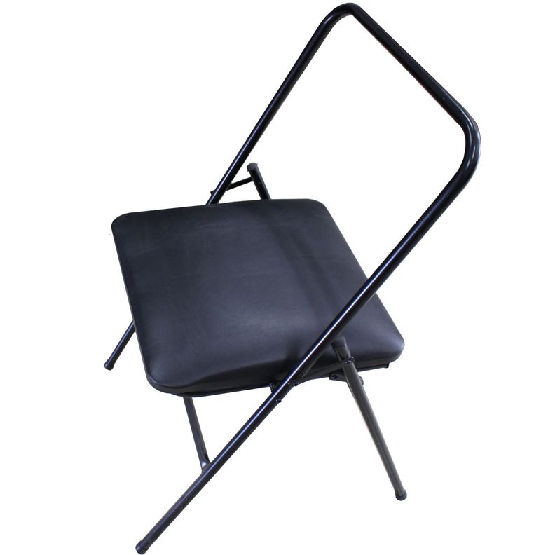 Silla yoga negro 80x47x42 cm-2