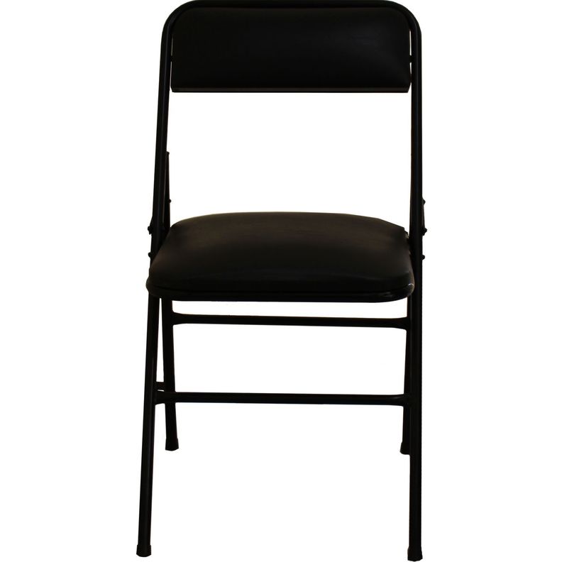 Silla plegable negro 44x42x80 cm-3