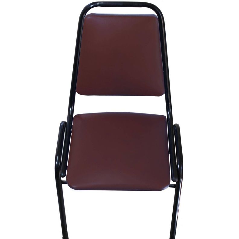 Silla Auditorio Tapizada Burdeo 84x49x47 cm-2