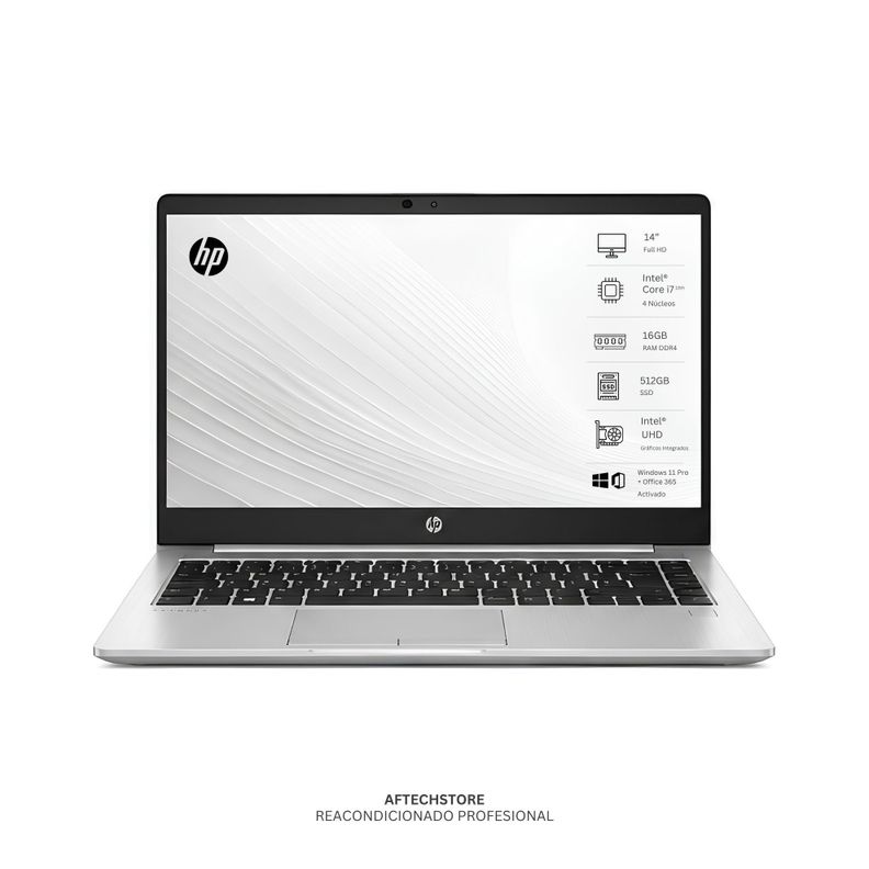 Notebook HP 440 G7 I7 10th 16GB 512GB - Win11 Office - Reacondicionado Profesional