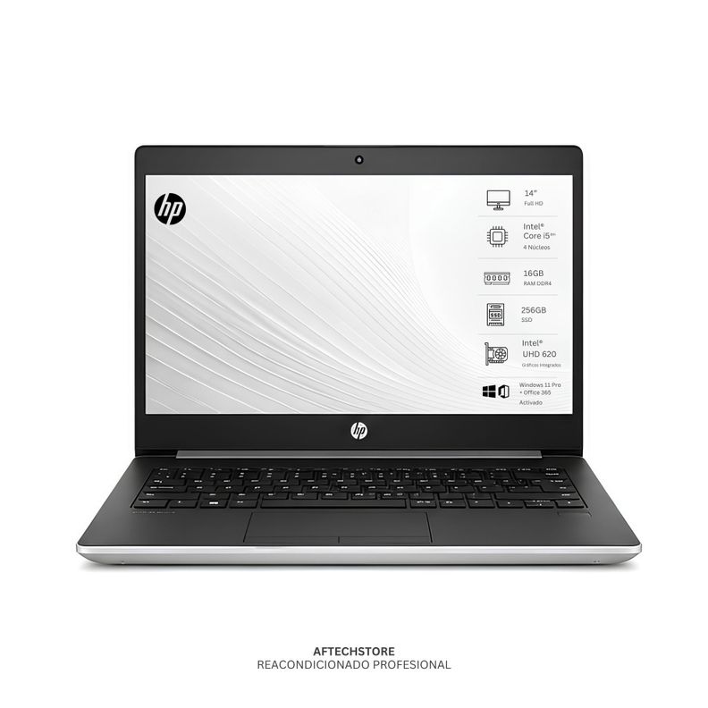 Notebook HP 440 G5 I5 8th 16GB 256GB - Win11 Office - Reacondicionado Profesional