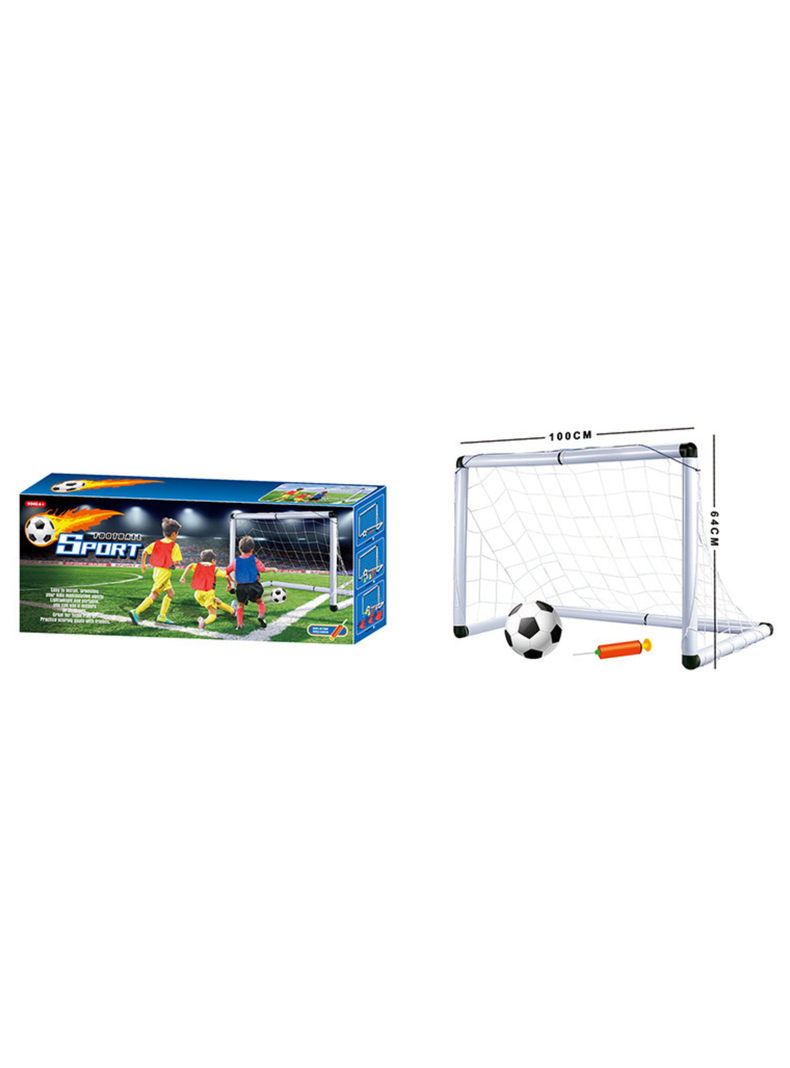 Arco De Fútbol Niños 100x64cm + Pelota + Inflador-1