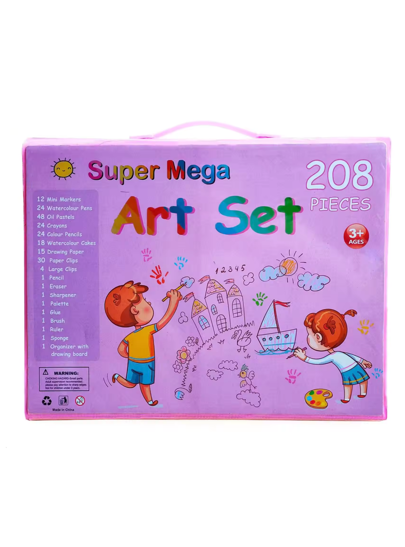 Maleta Arte Con Lápices, Atril Y Accesorios, 208 Piezas-6