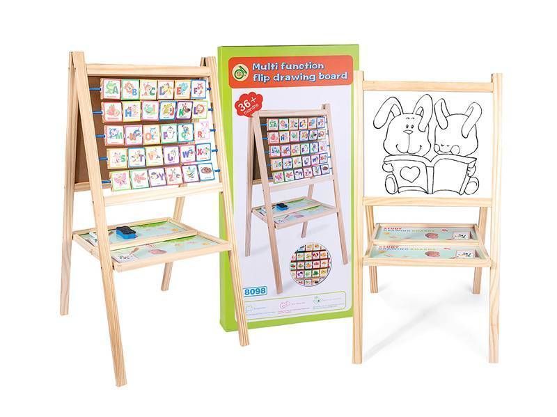 Pizarra Atril Magnética Multifunción Para Niños + Accesorios-0
