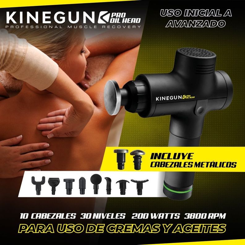 Pistola de Masajes Pro Oil Head Para Masajes Con Aceites-3