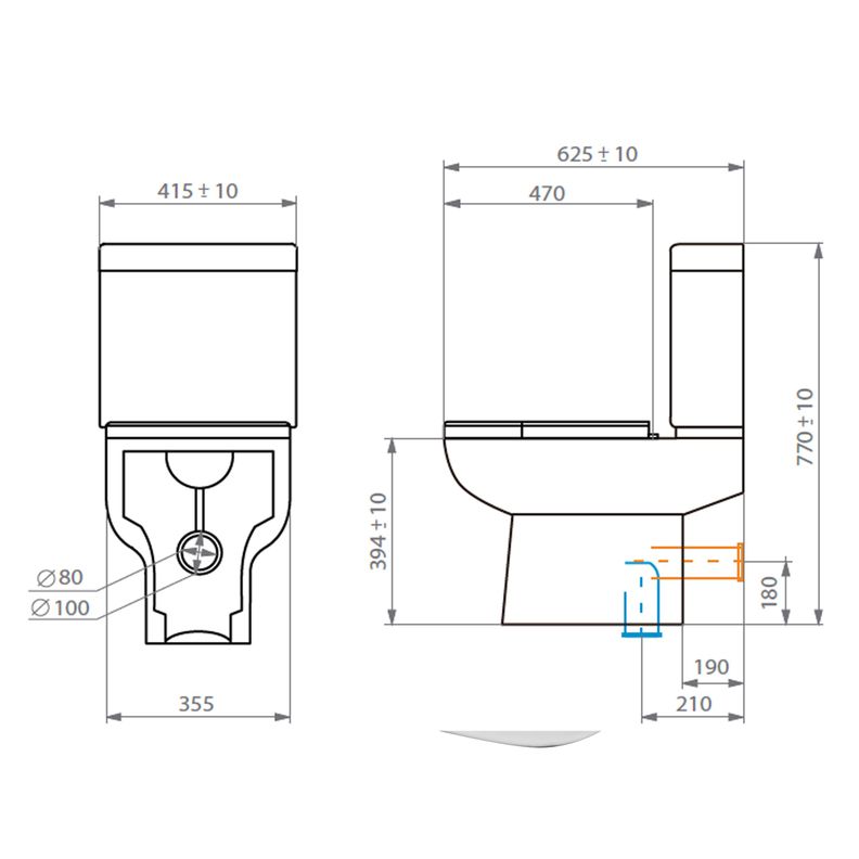 Taza WC Atos Vertical con asiento y fijaciones-3