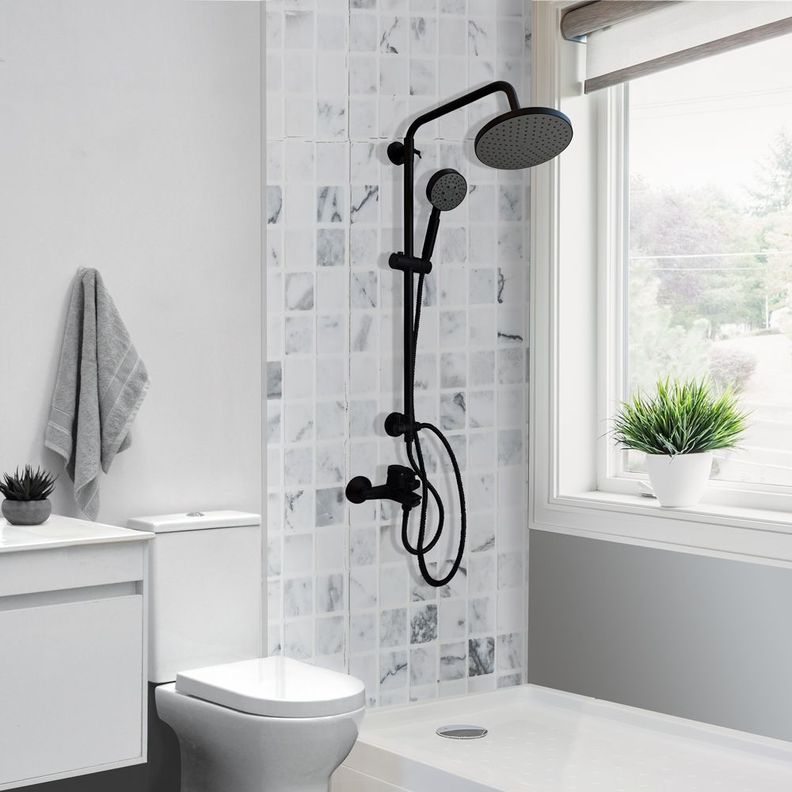 Columna de Ducha Venti Negro Mate-1