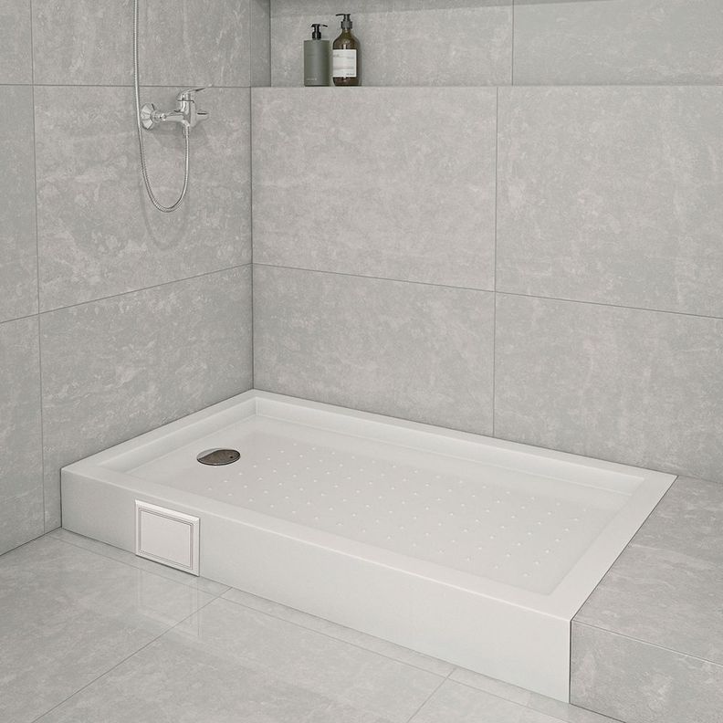 Receptáculo de Ducha con Desague Zeus Acrílico 140x70x15 cm-2