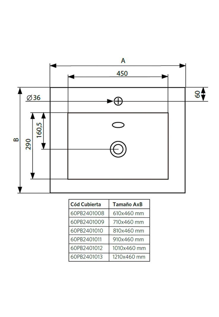 Mueble Vanitorio Completo 70 x 46 cm Ermes Nogal-5