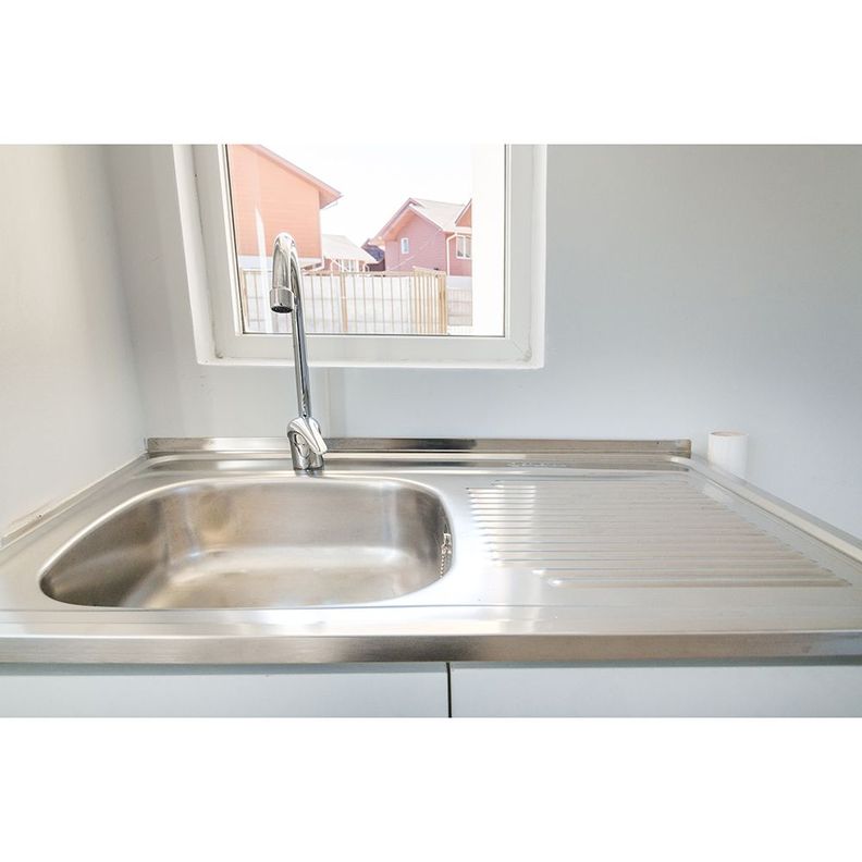Lavaplatos Sobreponer Inox una Cubeta 80x50 Derecho con Desague-1