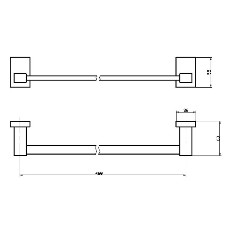 Barra Toalla 46 cm Taff-1