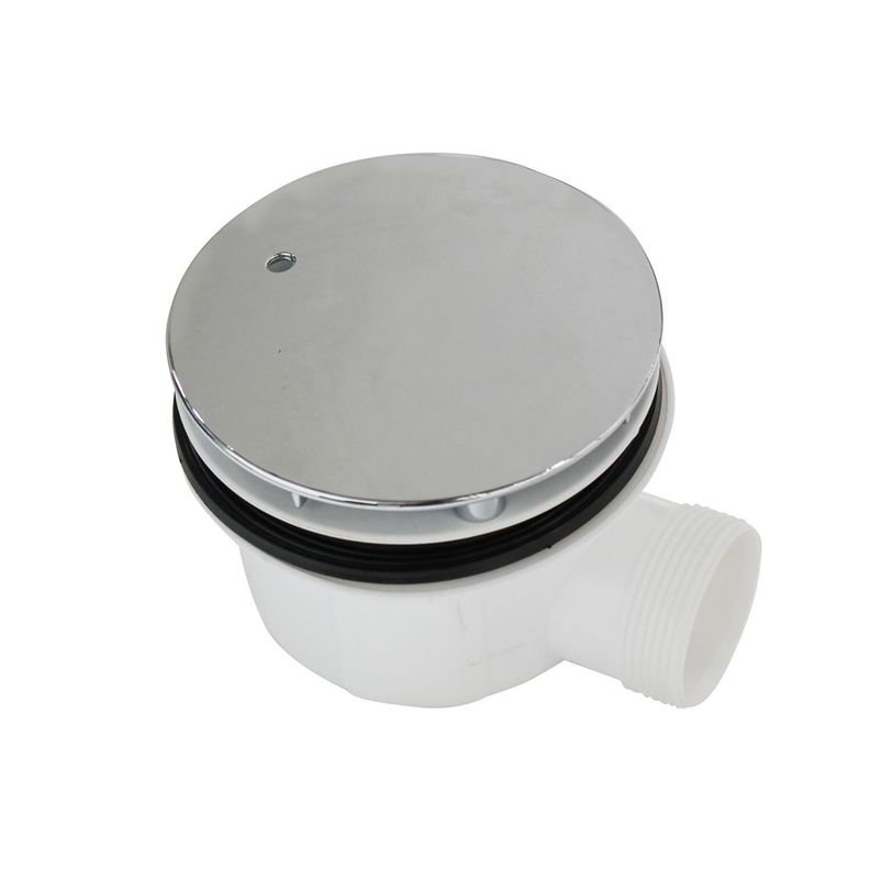 Desague Receptáculo Acrílico Circular con Sifón New-0