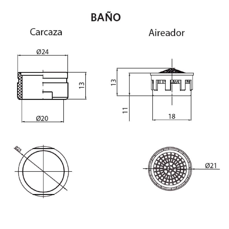 Set de 2 Aireadores Alta Gama-3