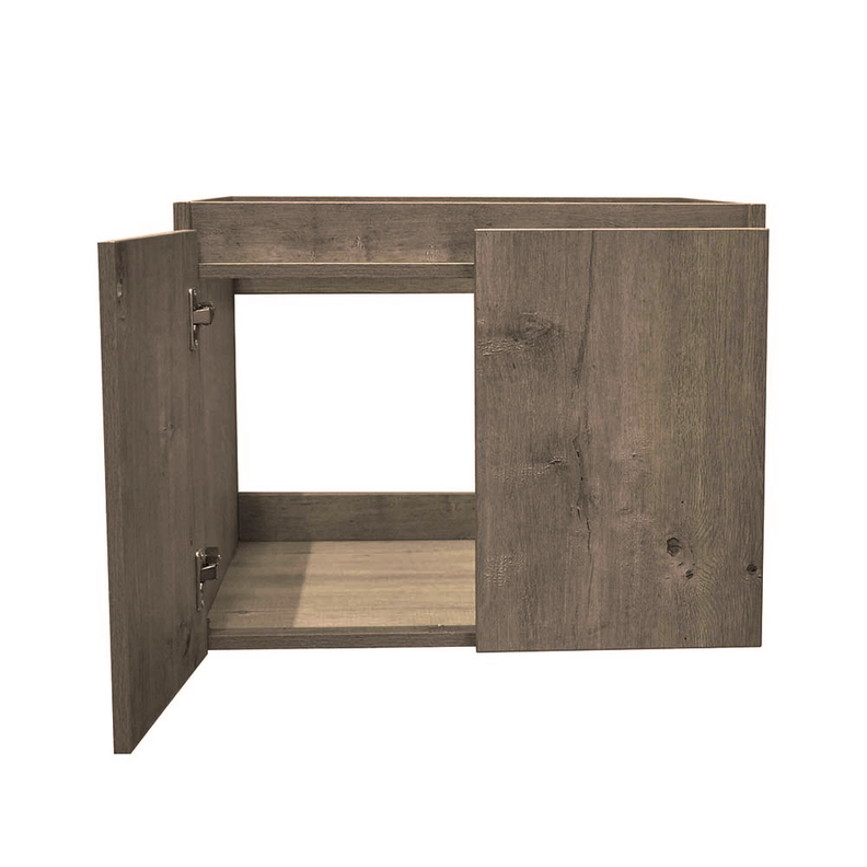 Mueble Vanitorio Sobre Cubierta Redondo Completo 80x46 cm Ermes Lenga-2