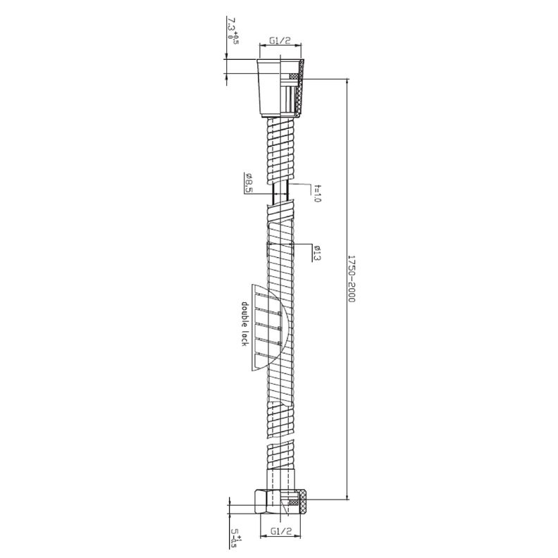 Flexible  Extendible 1,75 a 2,00 MT-1